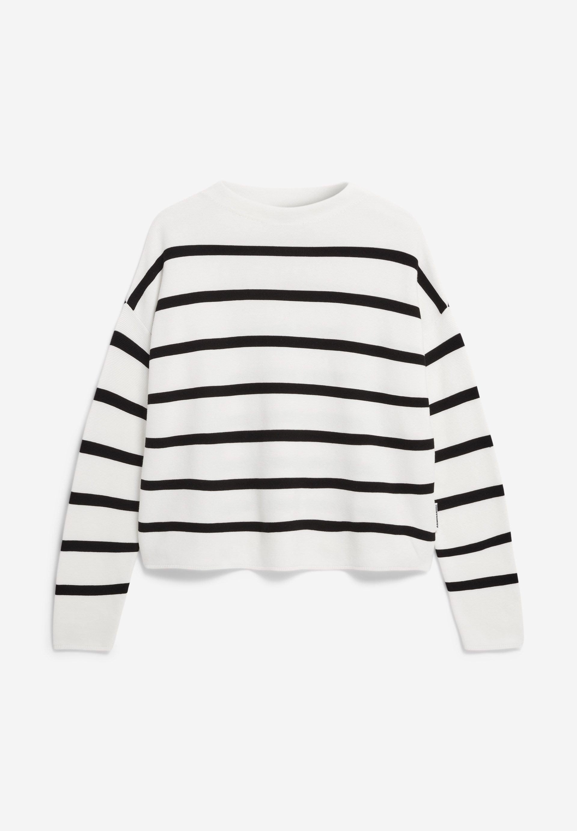 Armedangels Rundhalspullover MERINAA STRIPES günstig online kaufen