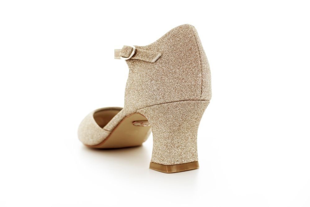 White Lady 255 Glitter Pumps mit breitem Absatz Slingpumps