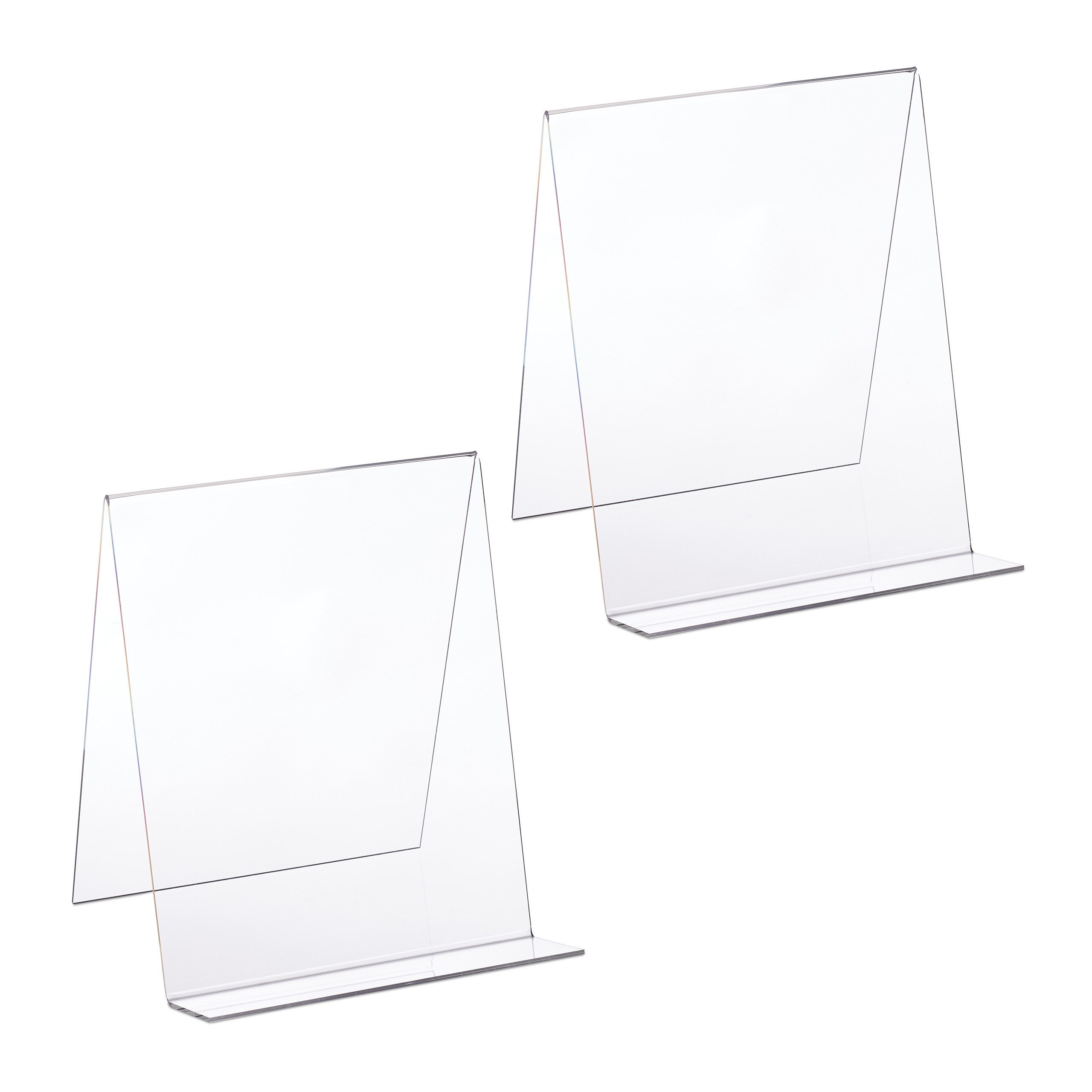 Kochbuchhalter 2 x Buchaufsteller Acryl für DIN A4