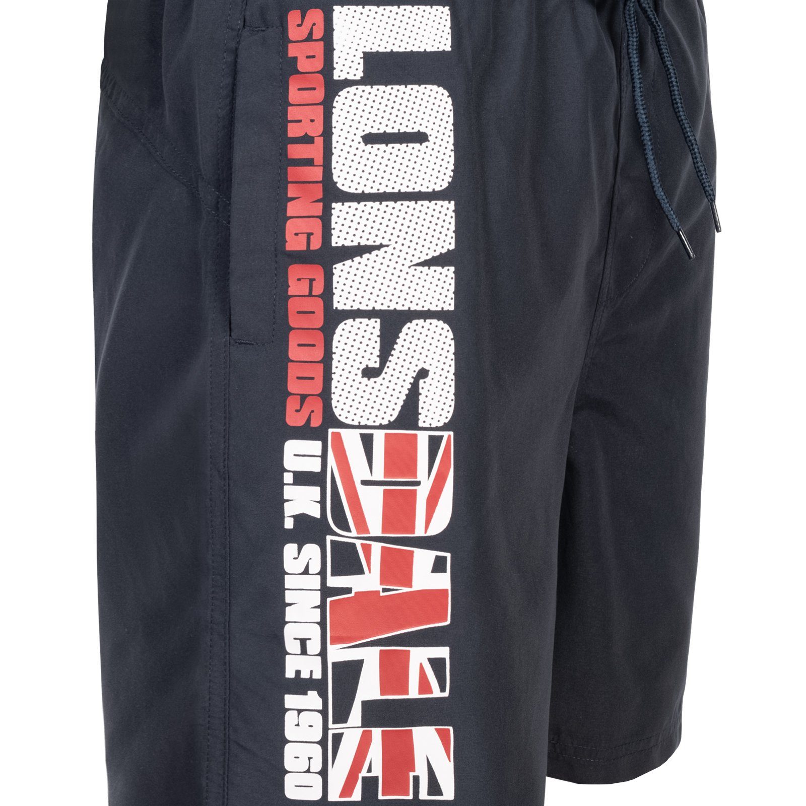 Lonsdale CARNKIE Navy/Red/White Badehose