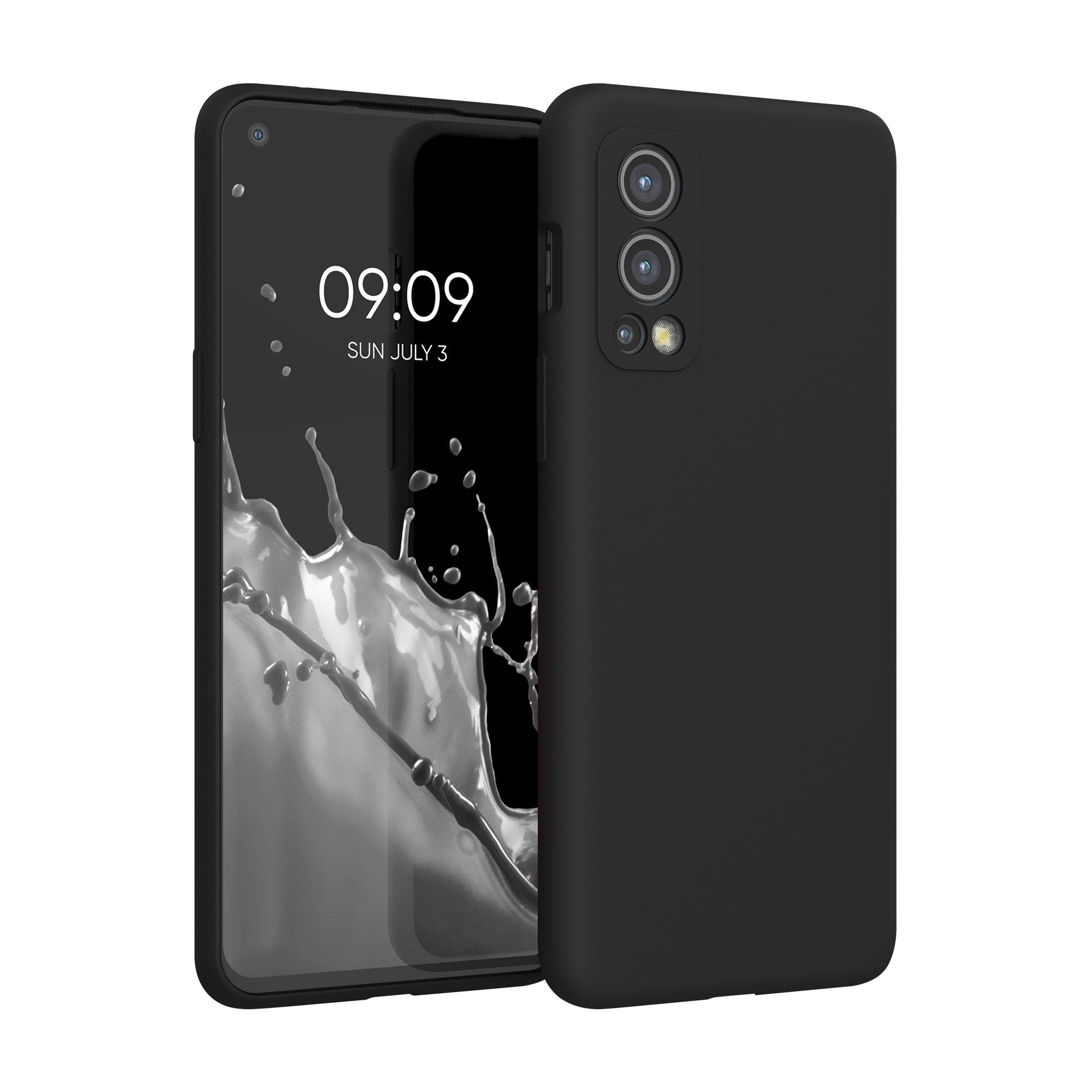 kwmobile Handyhülle Handyhülle für OnePlus Nord 2 5G Hülle, Weiches Handy Silikon Case - Schutzhülle Cover