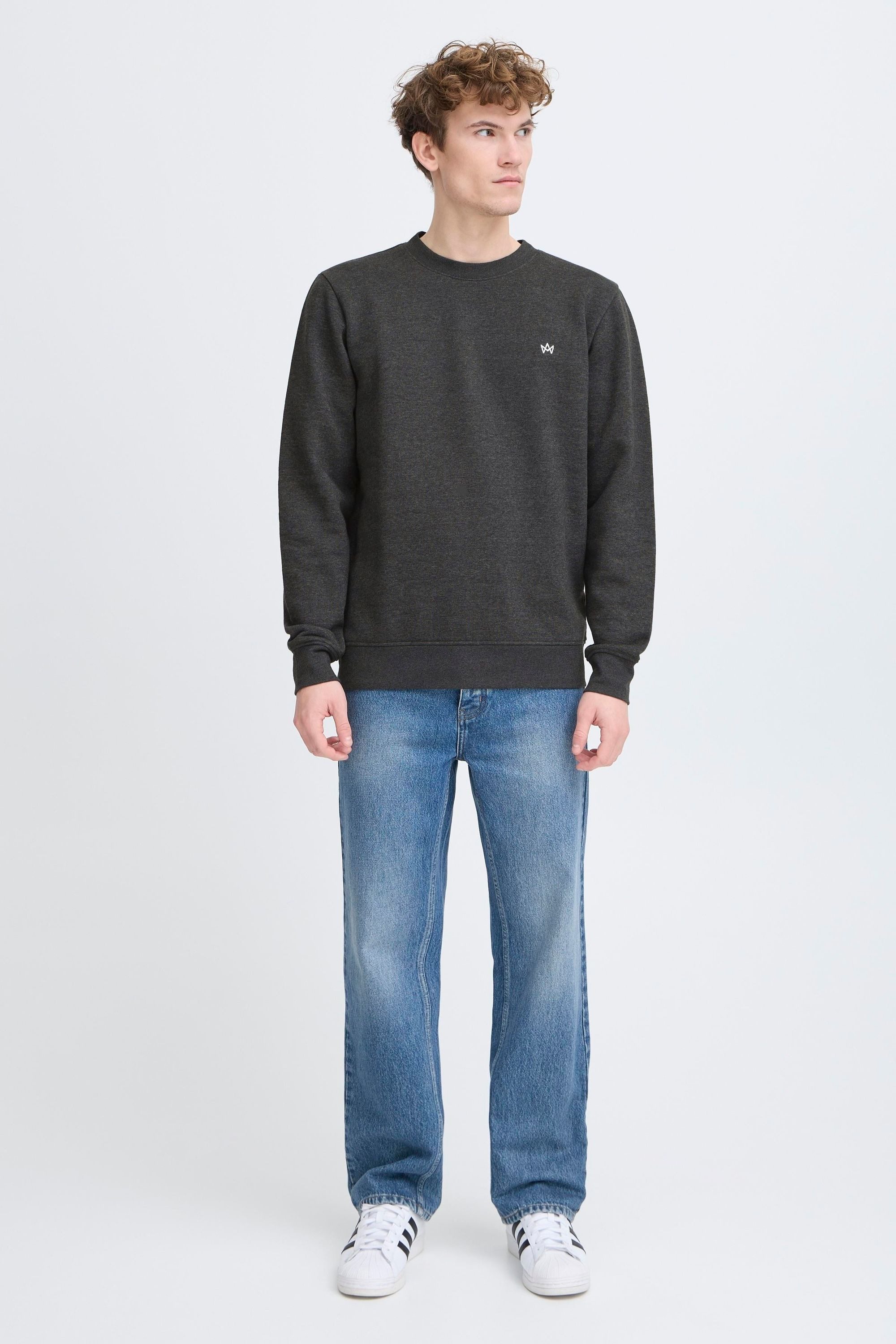 Kronstadt Sweater KSRichards Basic Crewneck mit Stickerei