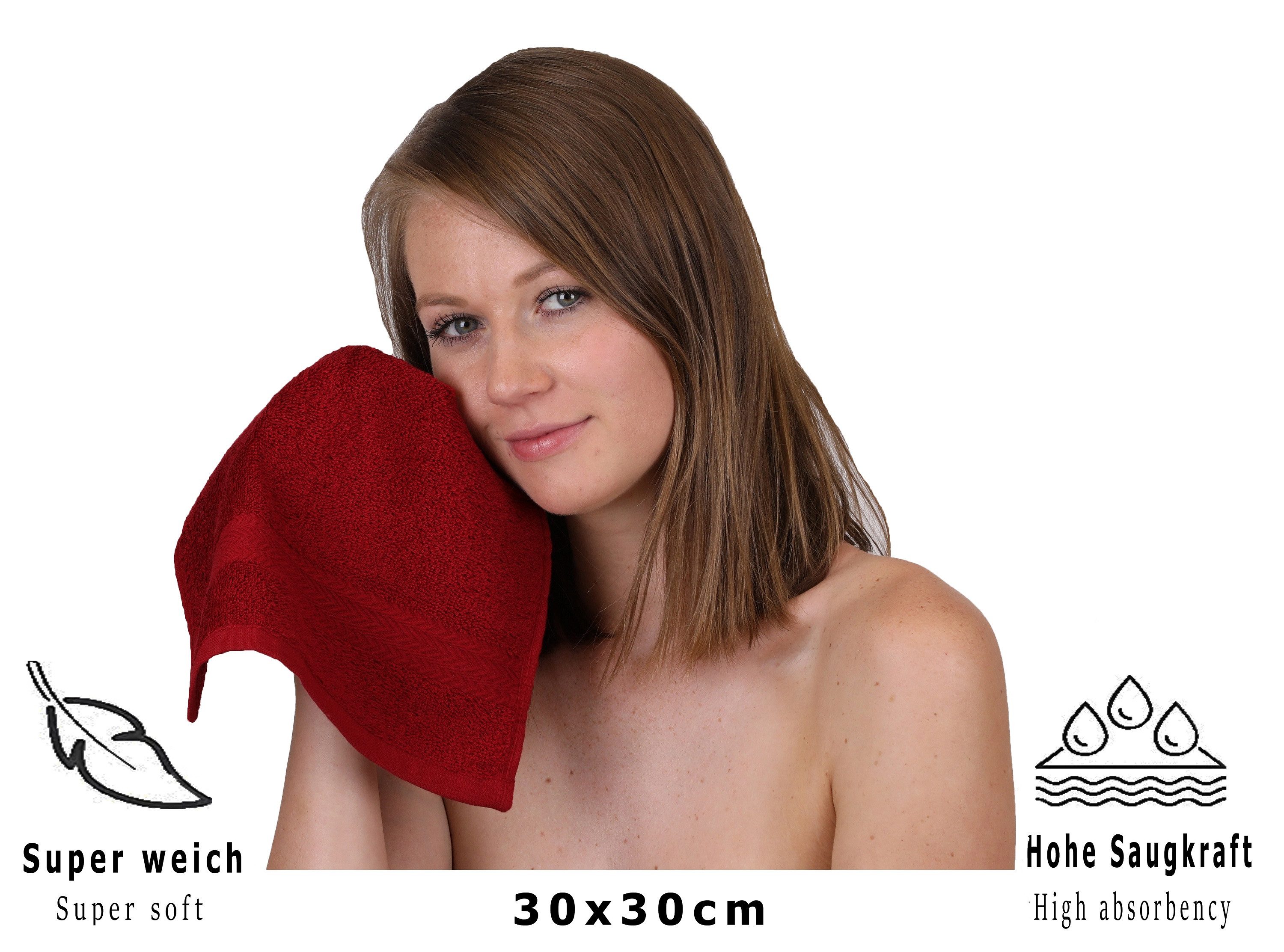 Betz Seiftuch 10 Stück Premium Seiflappen-Set 30x30 cm, (Set, 10-St)