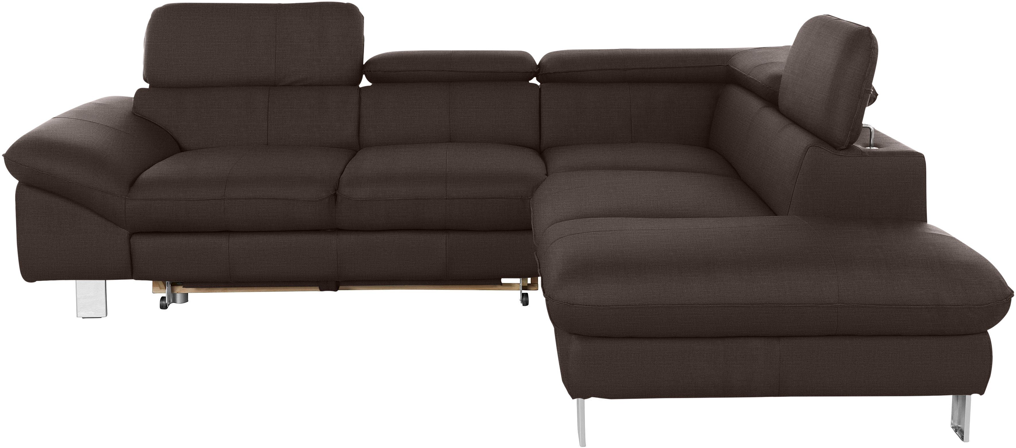 COTTA Ecksofa Driver L-Form, mit Kopfteilverstellung, günstig online kaufen