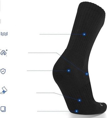 KIKI ABS-Socken Socken HerrenSportsocken Gepolstert Warm Lange Wandersocken (1-Paar)