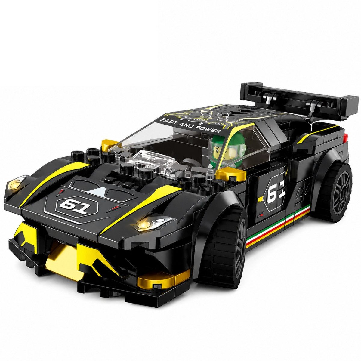 R2 Invest Klemmbausteine Auto Modell 324 Teile Bauset für Kinder ab 6 Jahre Spielbausteine, (324 St)