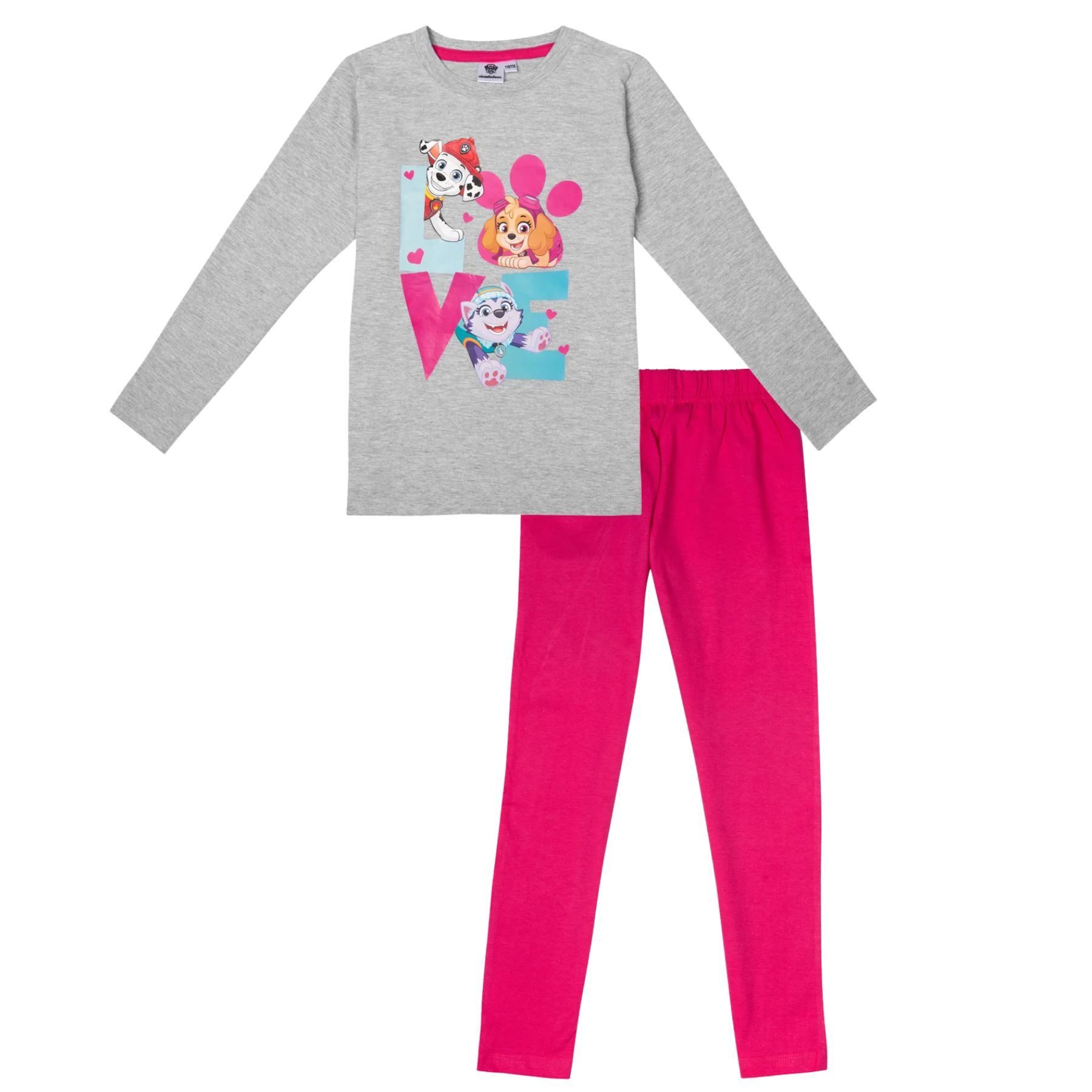 PAW PATROL Pyjama Pyjamas – Bequemer Schlafanzug aus 100% Baumwolle für Kinder
