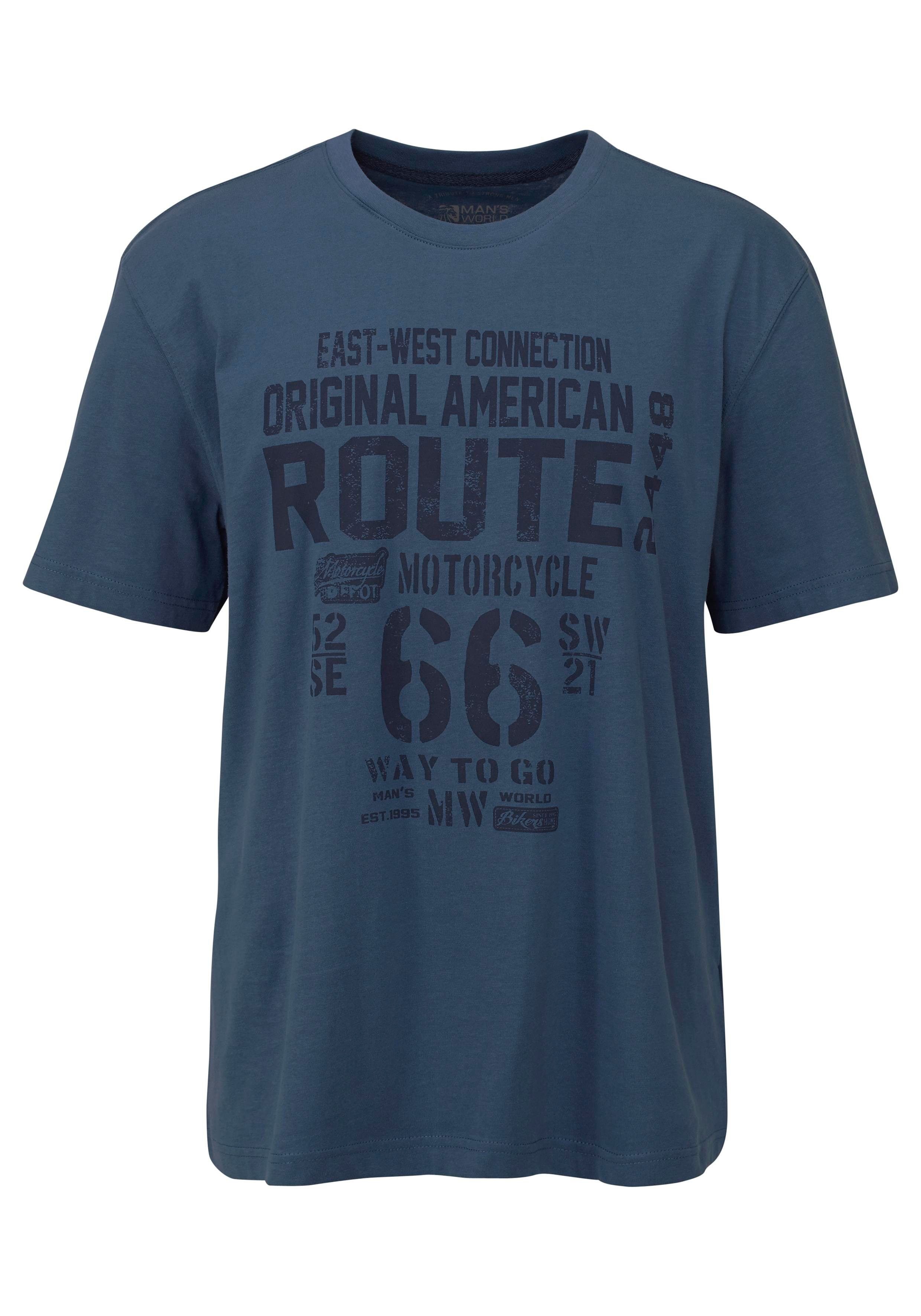 Man's World Rundhalsshirt kurzärmelig, lässige Passform, bedruckt, Rundhalsausschnitt. Reduzierter Preis € 5,99. Unverbindliche Preisempfehlung € 11,99, (€ 5,99 pro 1 Stk)