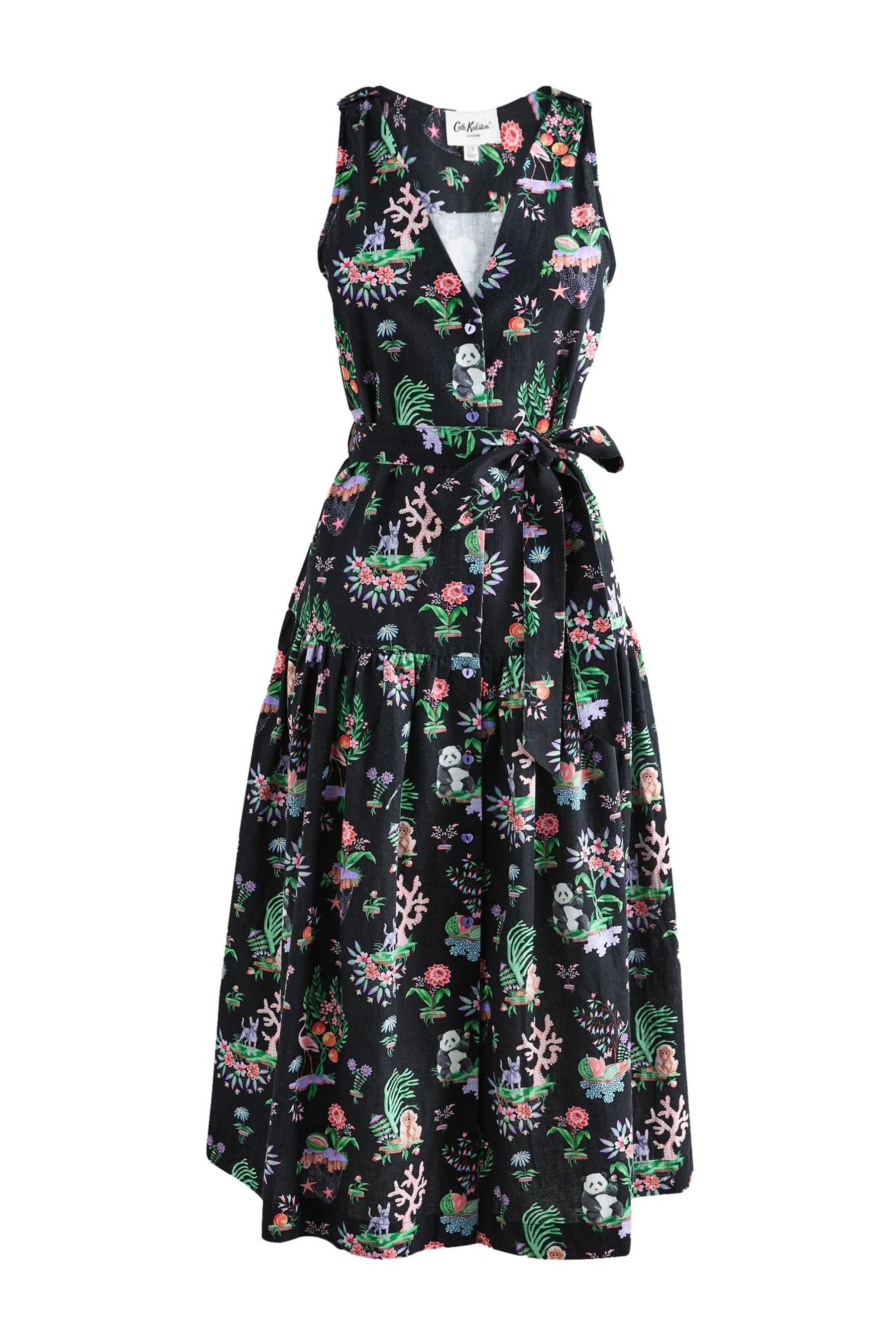 Cath Kidston Midikleid Cath Kidston fließendes Midikleid mit Island-Print (1-tlg)