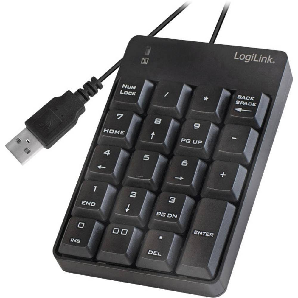 LogiLink ® Numerische Zusatztastatur mit USB-Anschluss ID0184 Tastatur