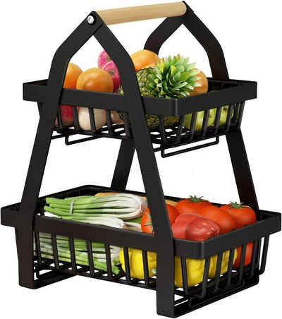 AUFUN Etagere Obst Etagere Obst Rack, Obst Halter küchen Obst Deko Etagere