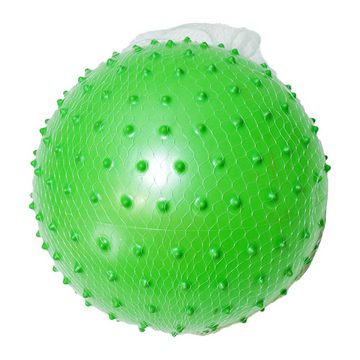 BEMIRO Aufblasbares Bällebad Noppenball Kinder - 5fach sortiert - ca. 18 cm