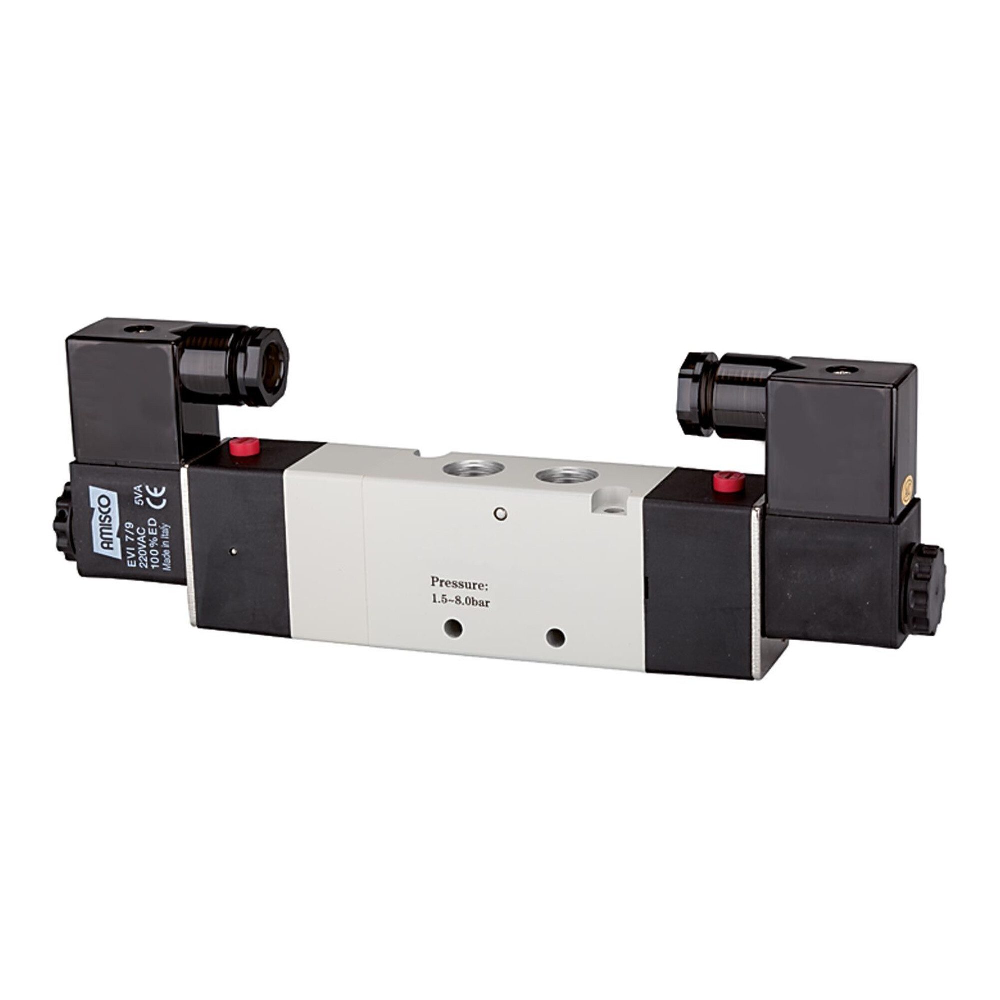 RIEGLER Regulierventil Riegler 5/3-Wegeventil elektropneum. Mitte entlüfür, G 1/2, 230 V, 50
