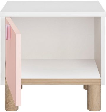 Gami Nachttisch Nachttisch 1 Tür (1-St), Mit seiner Mischung aus sanften Farben
