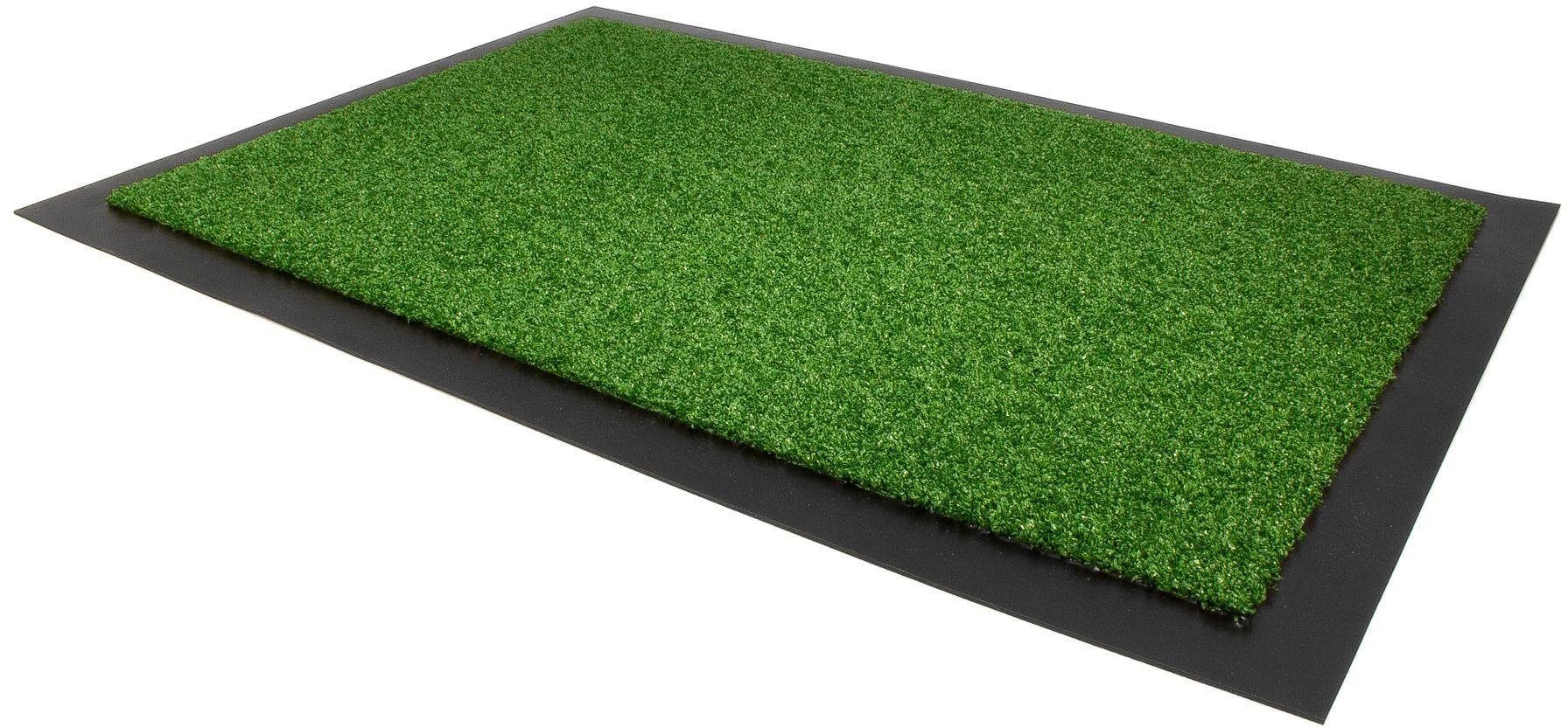Fußmatte VERONA, Primaflor-Ideen in Textil, rechteckig, Höhe: 9 mm, Schmutzfangmatte, In- und Outdoor geeignet, waschbar grün