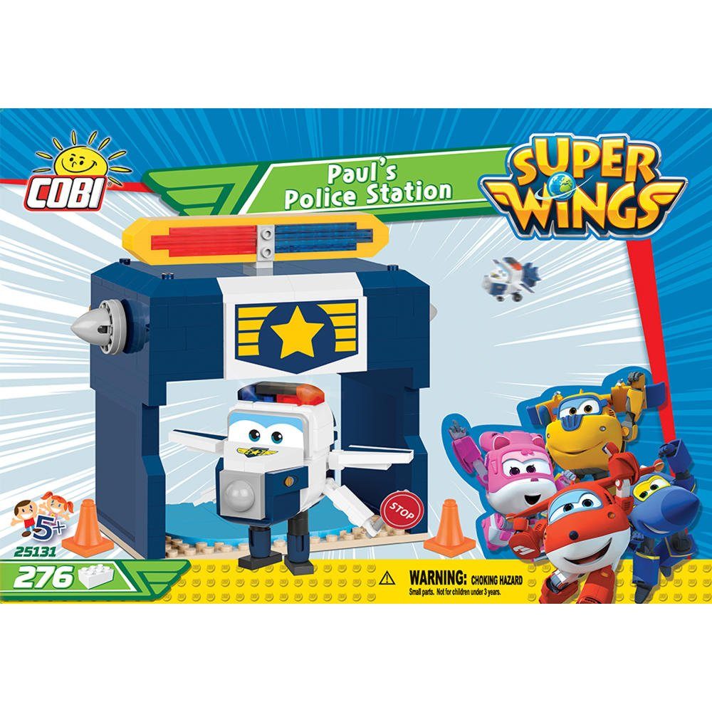 COBI Paul`s Polizei Station Flugzeug Super Wings 276 T. Konstruktionsspielsteine