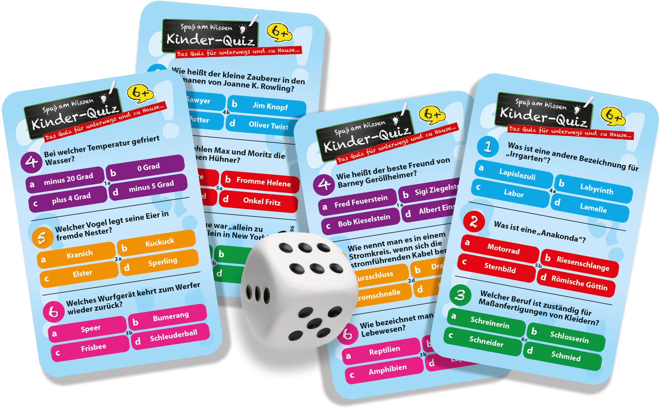 Noris Spiel Kinderquiz für schlaue Kids blau, Made in Germany