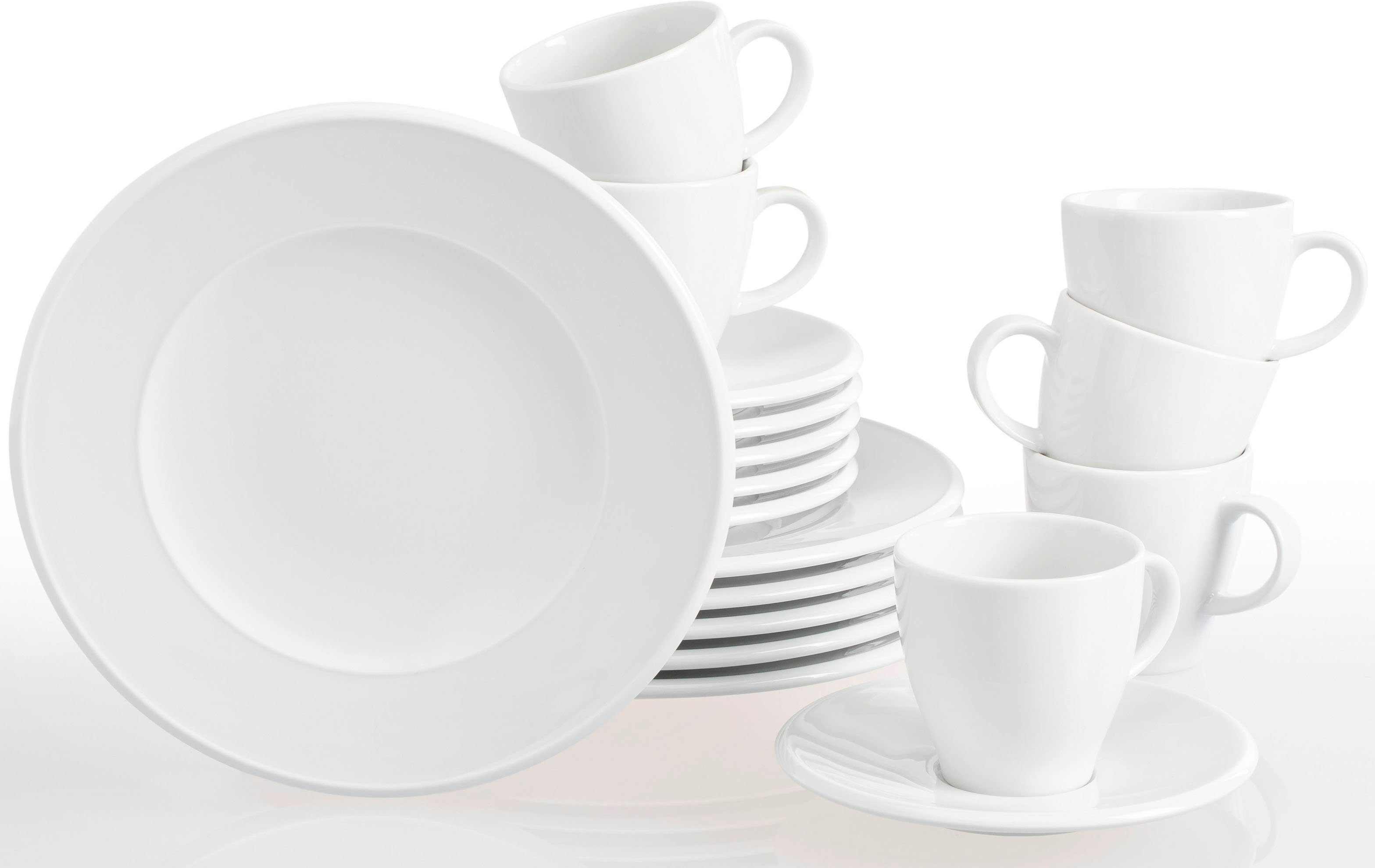 Retsch Arzberg Kaffeeservice Geschirr-Set, (18-tlg), 6 Personen, 6 Germany, Novo Teile, für in Personen Porzellan, Service Made 18