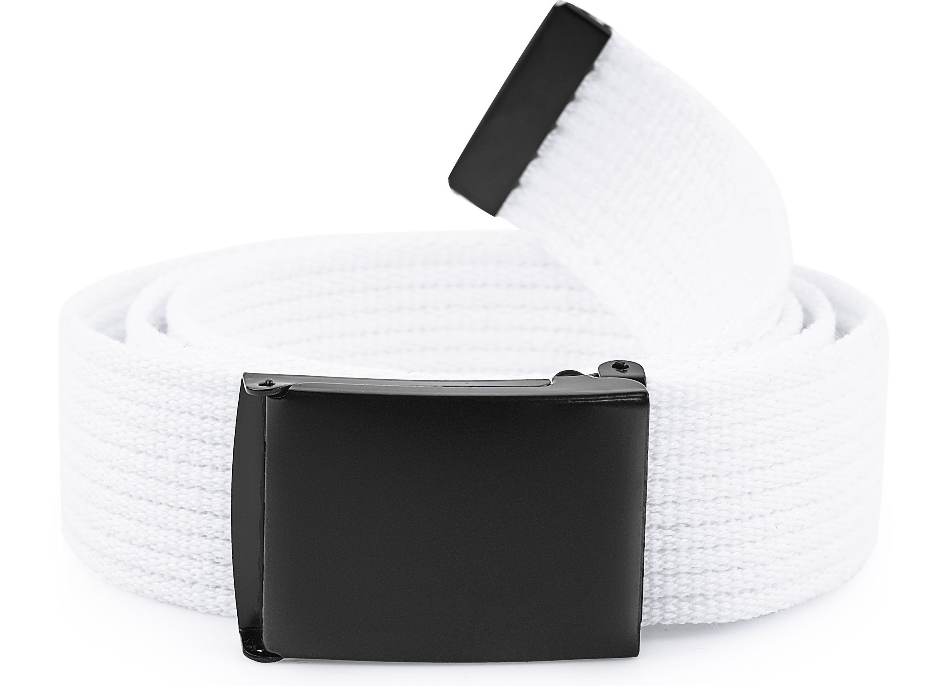 Ladeheid Stoffgürtel Herren Gürtel 120 cm (Gesamtlänge 130 cm) x 4 cm P10 (1-St)