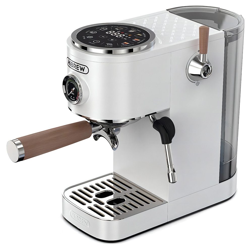 HiBREW Espressomaschine, Kaffeehalbautomat,20 Bar, interaktives Touchscreen, Multifunktion