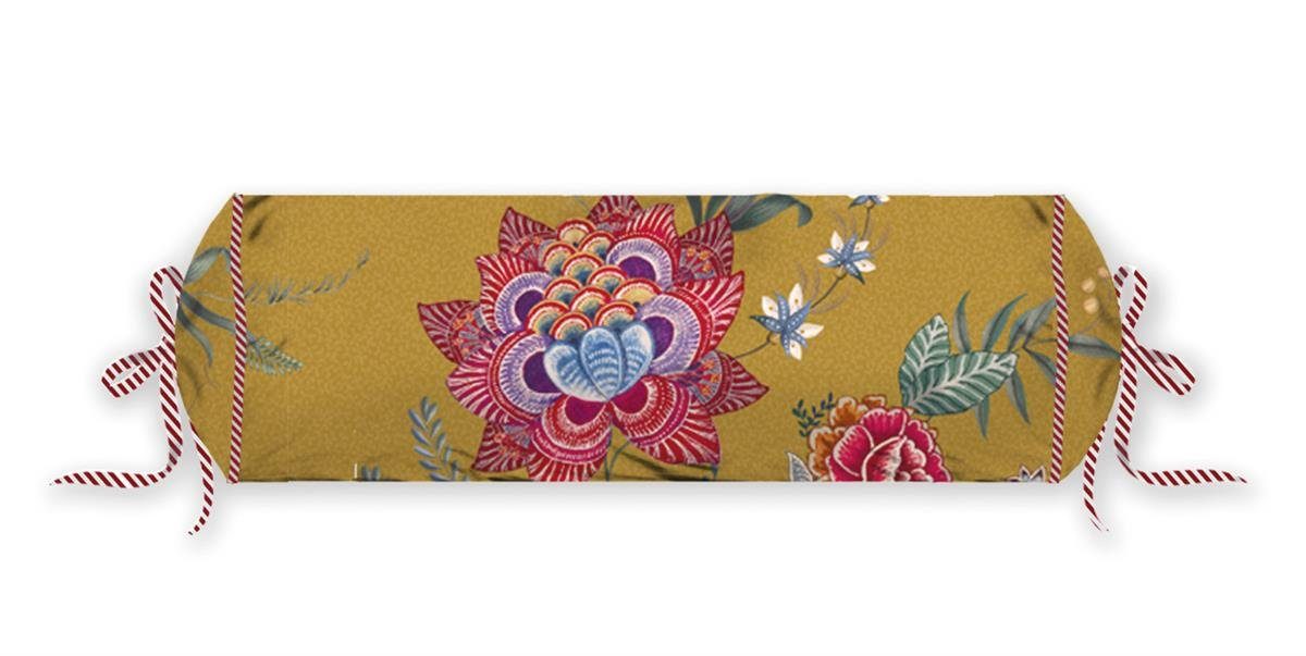 PiP Studio Dekokissen Flower Festival Roll Cushion Yellow 22X70 Gelb