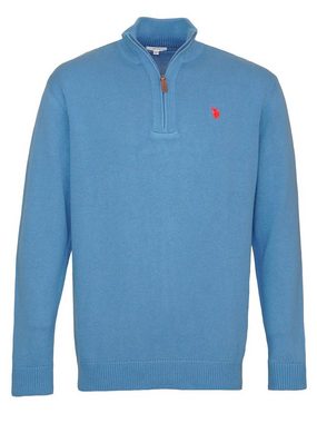 U.S. Polo Assn Troyer Pullover Troyer Half Zip Feinstrick (1-tlg)