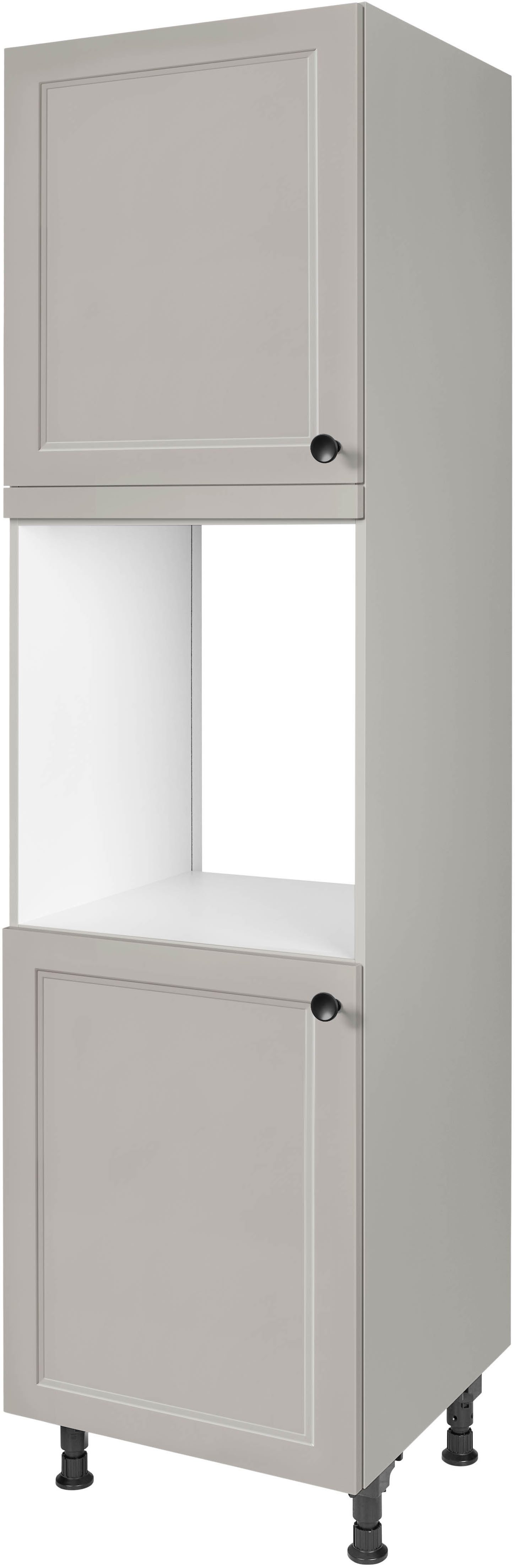 nobilia® Backofenumbauschrank "Cascada", Ausrichtung wählbar, mit zwei zusätzlichen Türen, vormontiert, Breite/Höhe: 60/167,8 cm