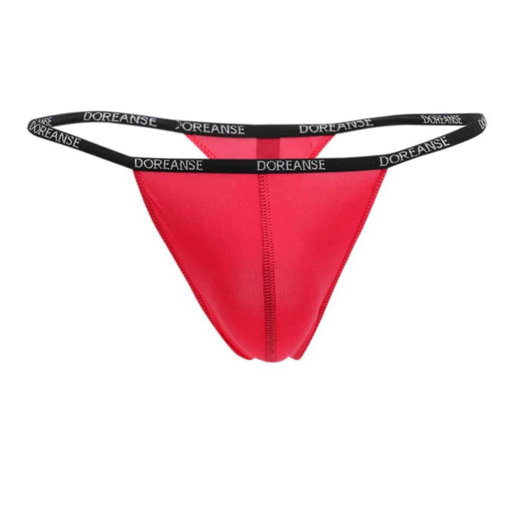 DOREANSE G-String Herren String 1390 mit Logoschriftzug am Wäschebund