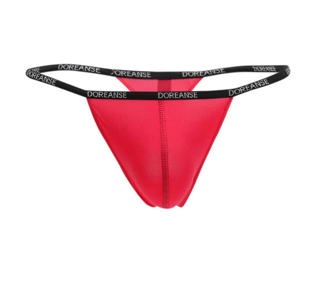 DOREANSE G-String Herren String 1390 mit Logoschriftzug am Wäschebund