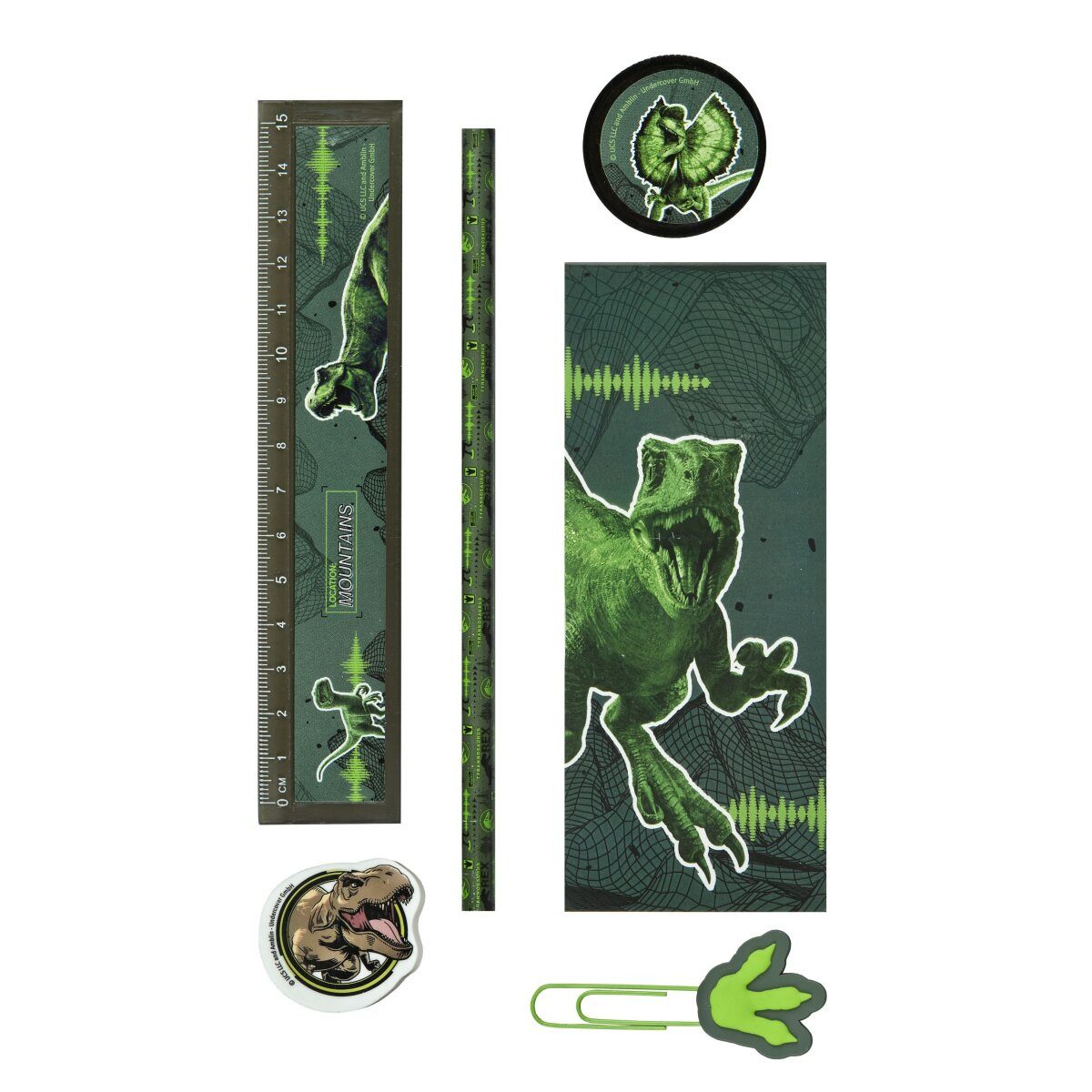 Jurassic World Kreativset Jurassic World Gefüllter Stifthalter 7-teiliges Set
