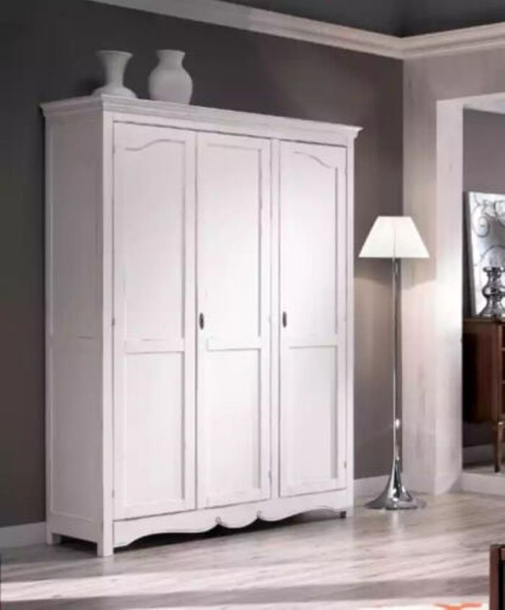 Neu Kleiderschrank (1-St., Weiß Kleiderschrank) Kleiderschrank Italy Made in Schlafzimmer JVmoebel Möbel Holzschrank Luxus