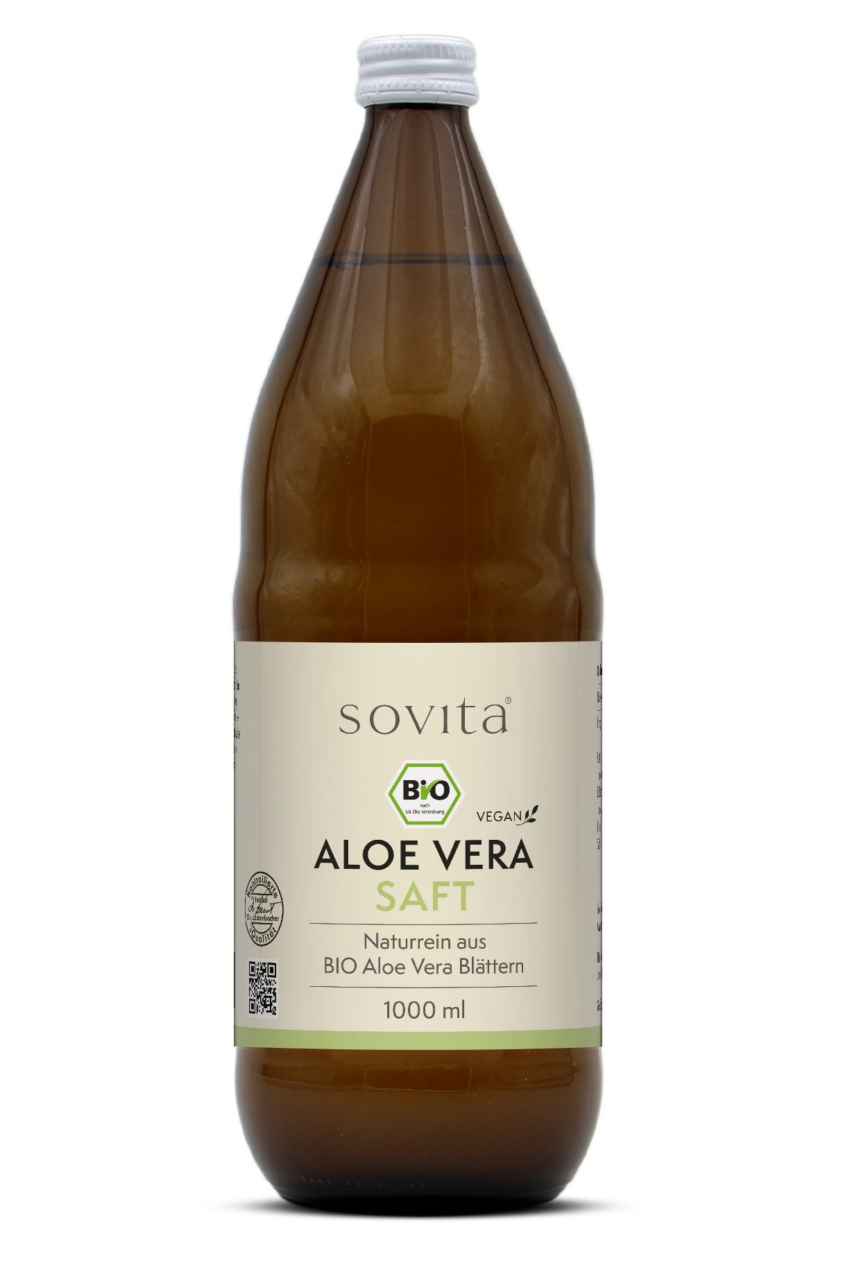 Ascopharm sovita Aloe Vera Saft BIO 1000 ml aus Aloe barbadensis L. pur 1, 1 er