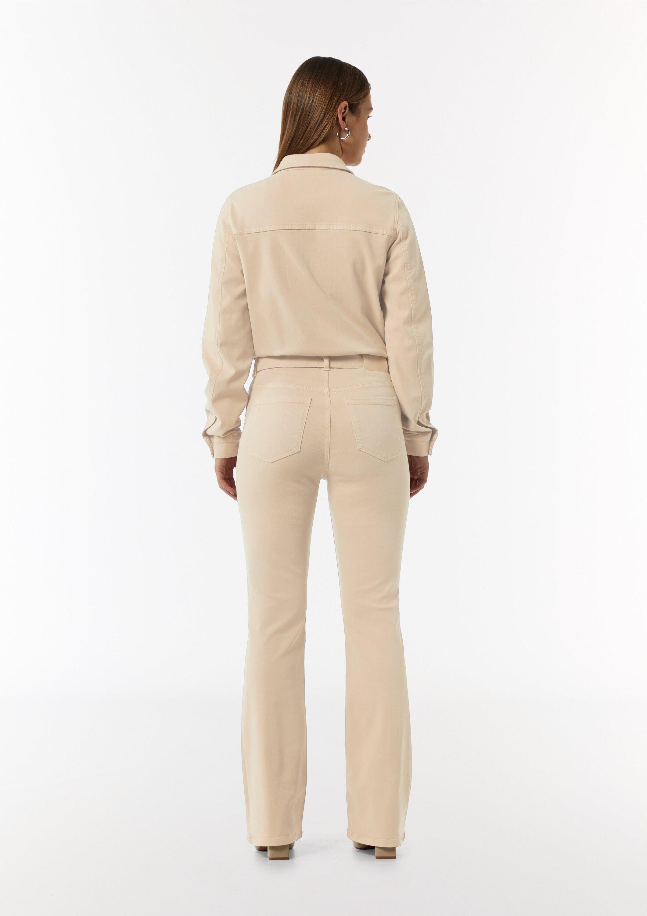 comma Jumpsuit Overall Jumpsuit mit Flared Leg aus Lyocellmix