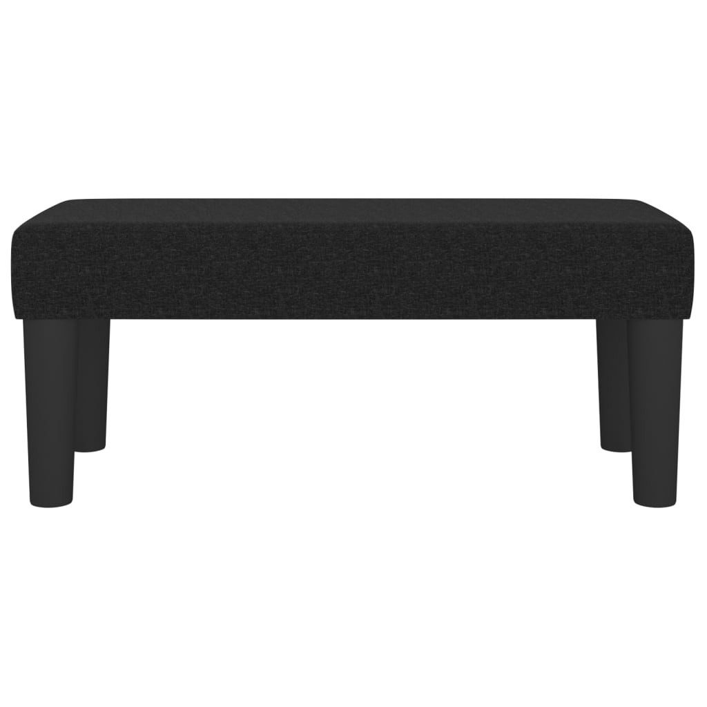 vidaXL Sitzbank 70 x 30 x 30 cm Sitzbank Schwarz 70x30x30 cm Stoff