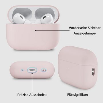 GelldG Kopfhörer-Schutzhülle Hülle Kompatibel mit AirPods Pro 2, Schützende Flüssig Silikon Hülle
