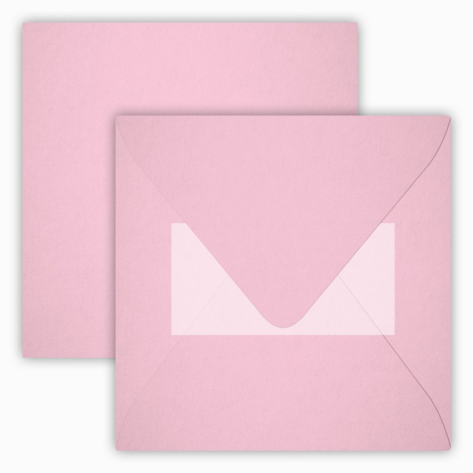 Briefumschläge24Plus Briefumschlag 25 St. 15,5 x 15,5 cm Конверты Quadratisch Rosa, 15,5 x 15,5 mm Конверты Recyceltes Material