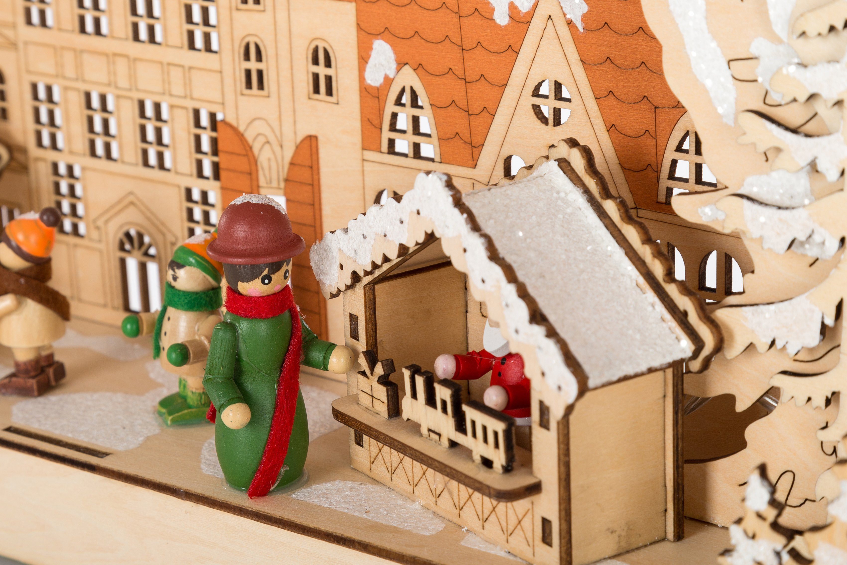 Myflair Möbel & Accessoires LED Schwibbogen Weihnachtsdeko (1-tlg), aus Holz, mit LED Beleuchtung, Höhe ca. 28 cm – Bild 4 von 5