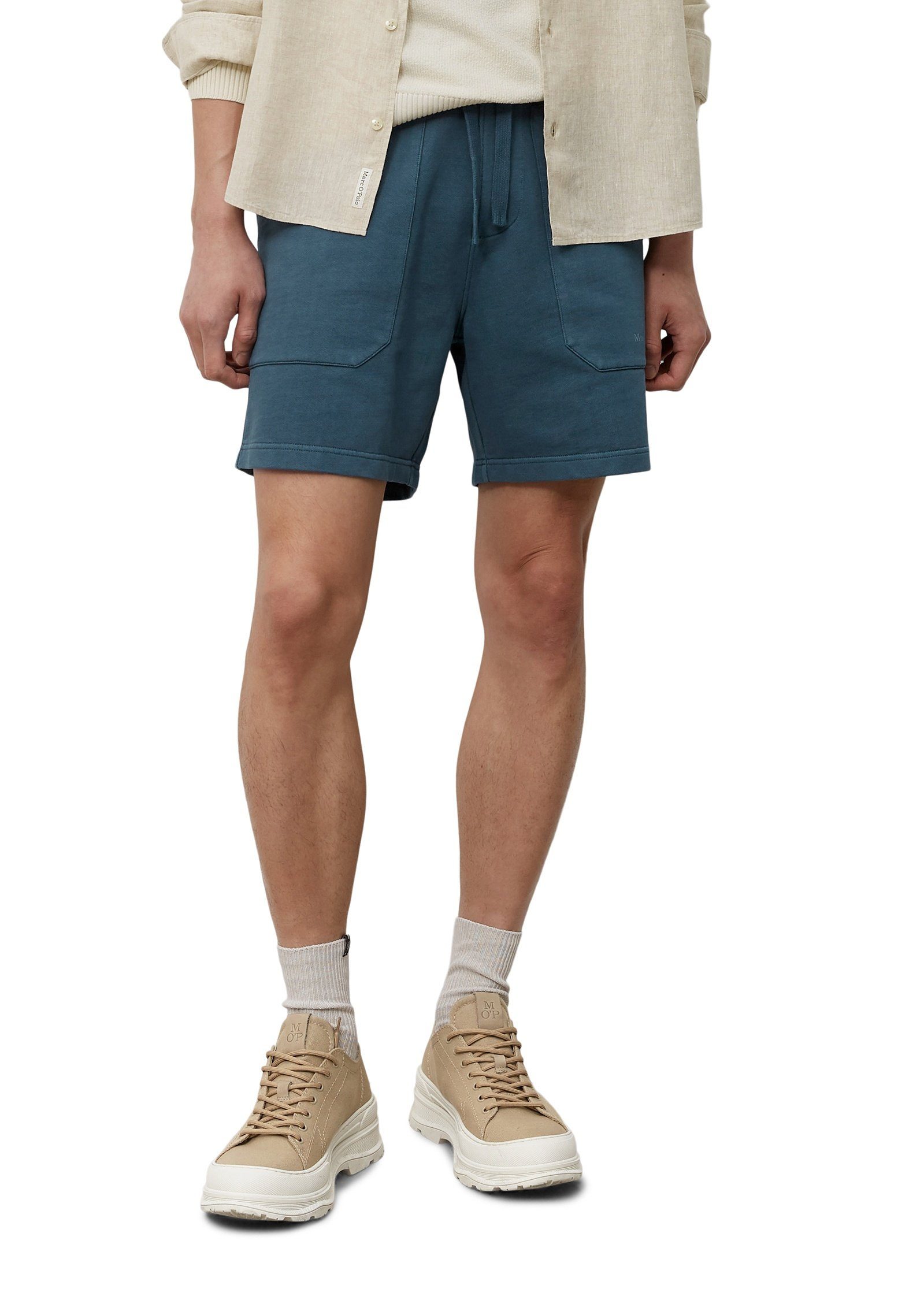 Marc O'Polo Shorts aus reiner Bio-Baumwolle blau