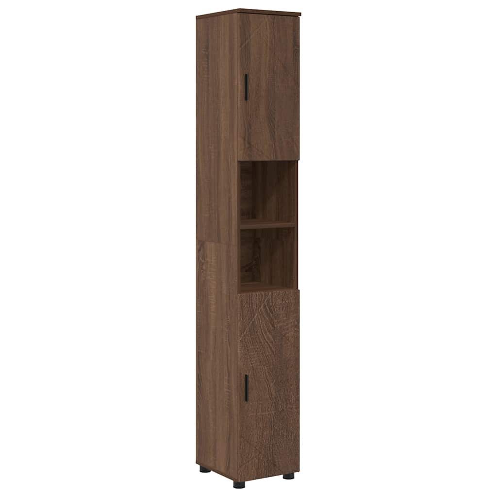 vidaXL Badezimmerspiegelschrank Bad hoher Schrank Braune günstig online kaufen