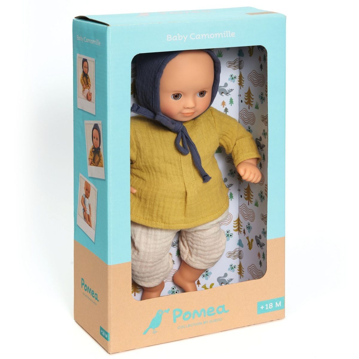 Babypuppe POMEA Puppe Camomille 32 cm groß Schlafaugen