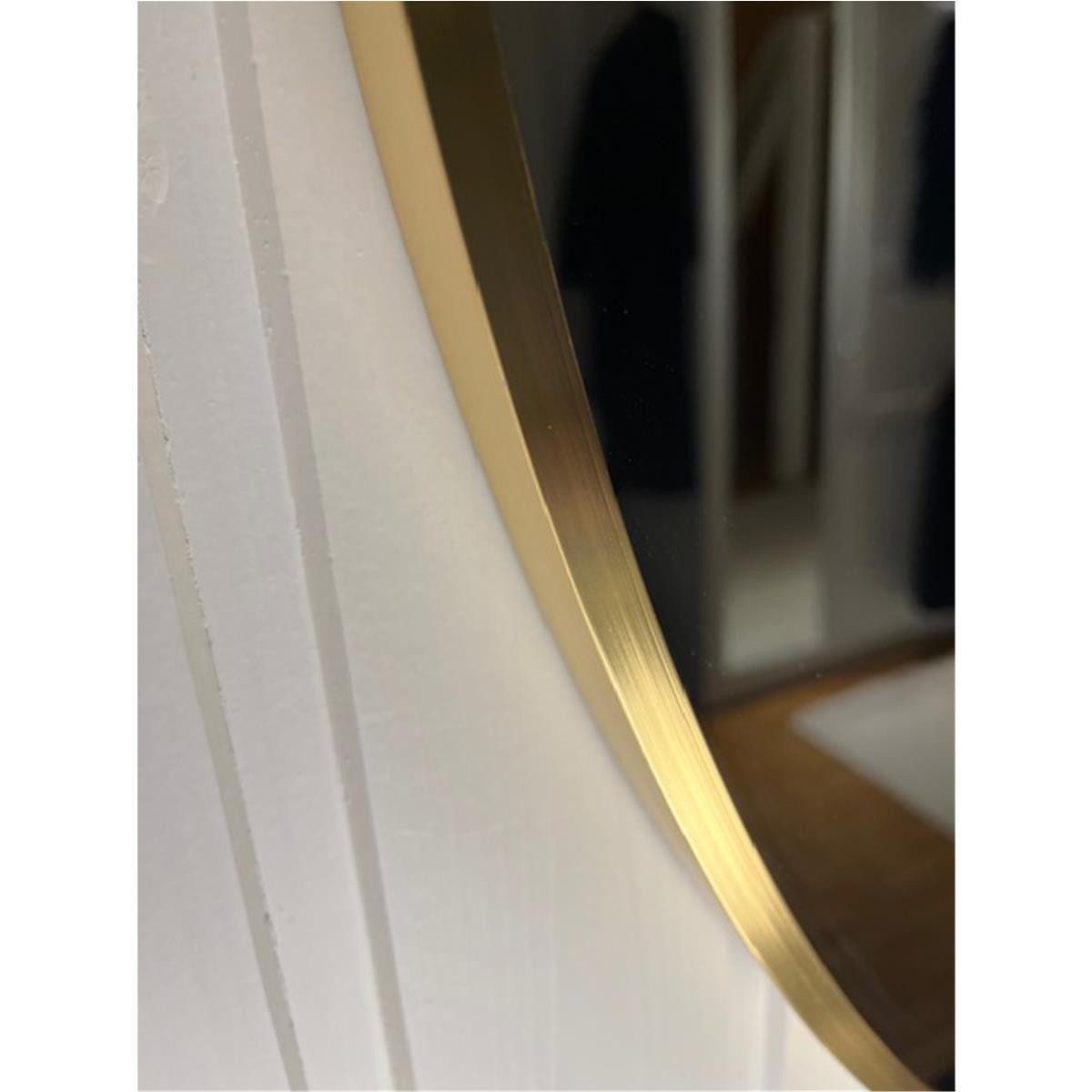 BOURGH Wandspiegel CLARITE Runder Wandspiegel Ø90cm - Spiegel / Dekospiegel Rahmen gold, für Wohnzimmer, Schlafzimmer, Flur & Bad – Bild 5 von 5