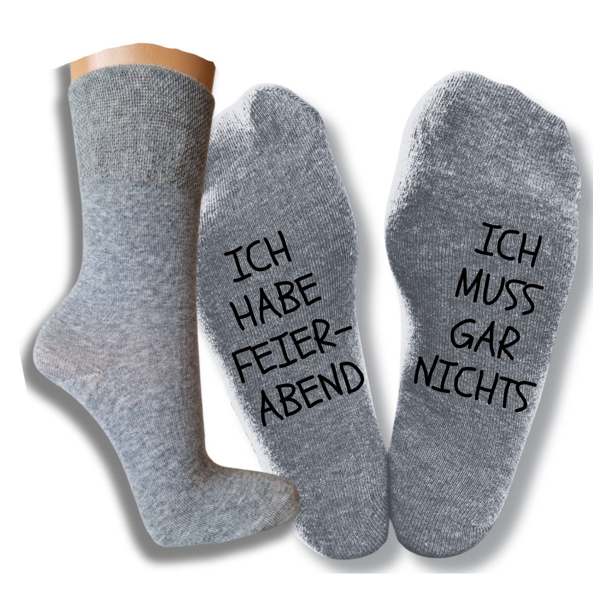 bentini Basicsocken Spruchsocken "Ich muss gar günstig online kaufen