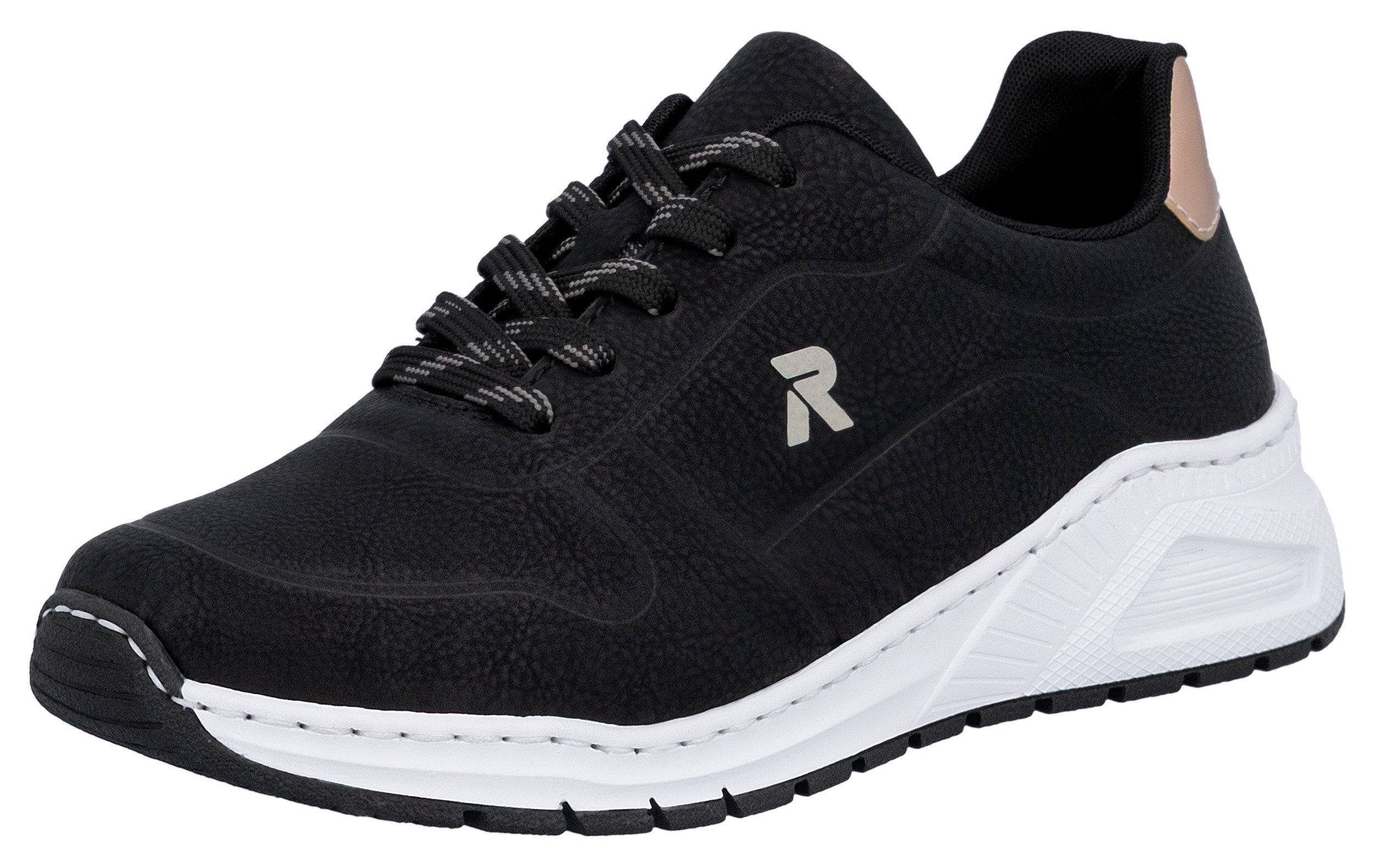 Rieker Sneaker mit MemoSoft-Innensohle, Freizeitschuh, Halbschuh, Schnürschuh