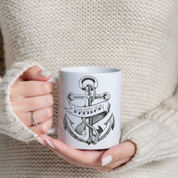 Youth Designz Tasse Papitän Kaffeetasse Geschenk, Keramik, mit lustigem Print