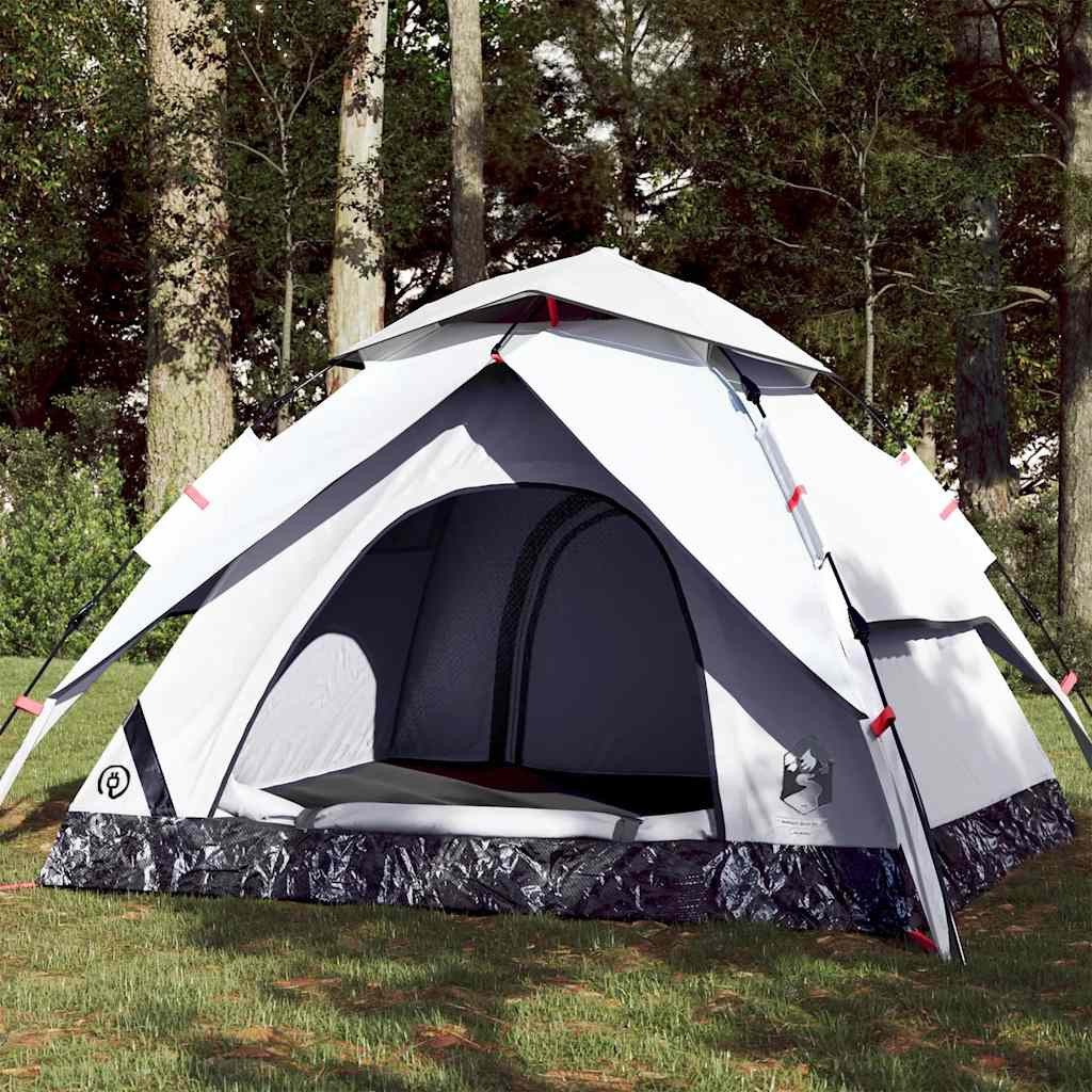 Faltzelt Campingzelt Kuppel 230x230x140 cm Weiß