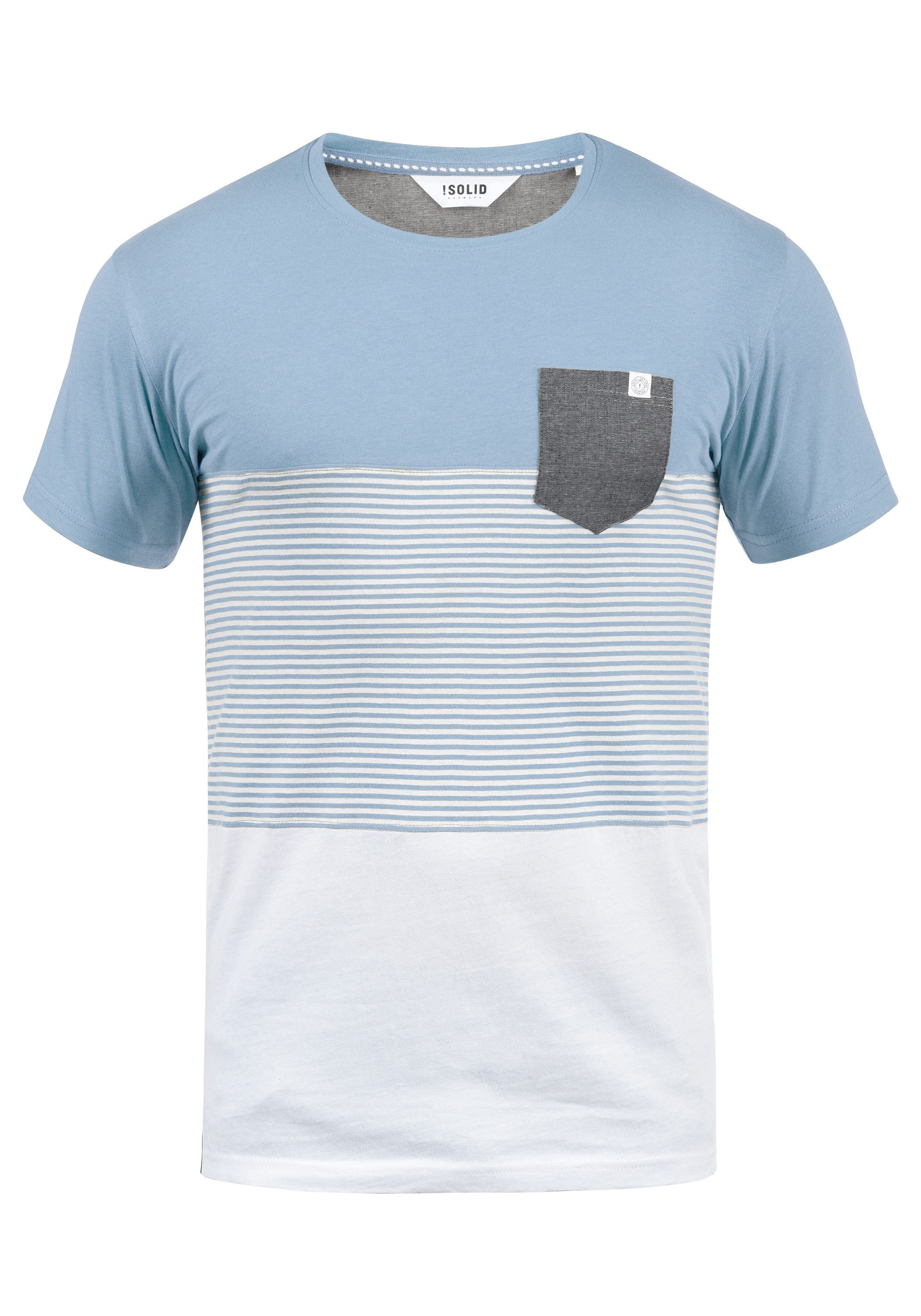 !Solid Rundhalsshirt SDMalte Kurzarmshirt mit Streifen günstig online kaufen