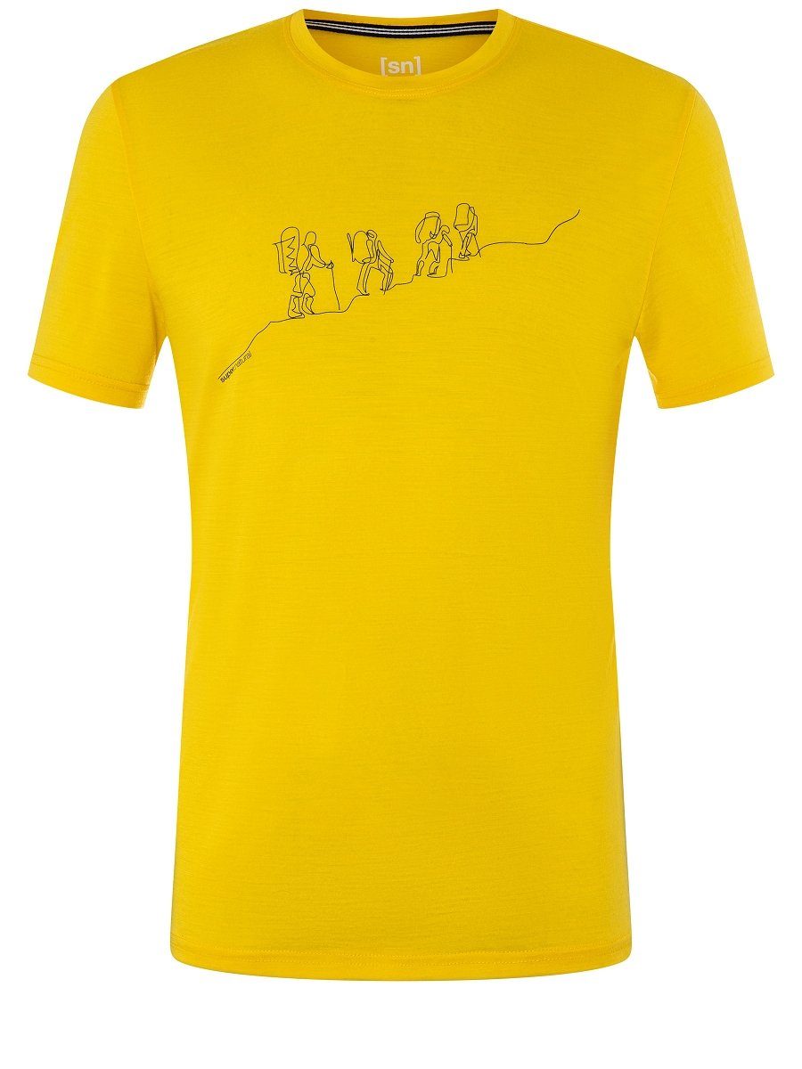 SUPER.NATURAL T-Shirt für Herren, aus Merinowolle günstig online kaufen