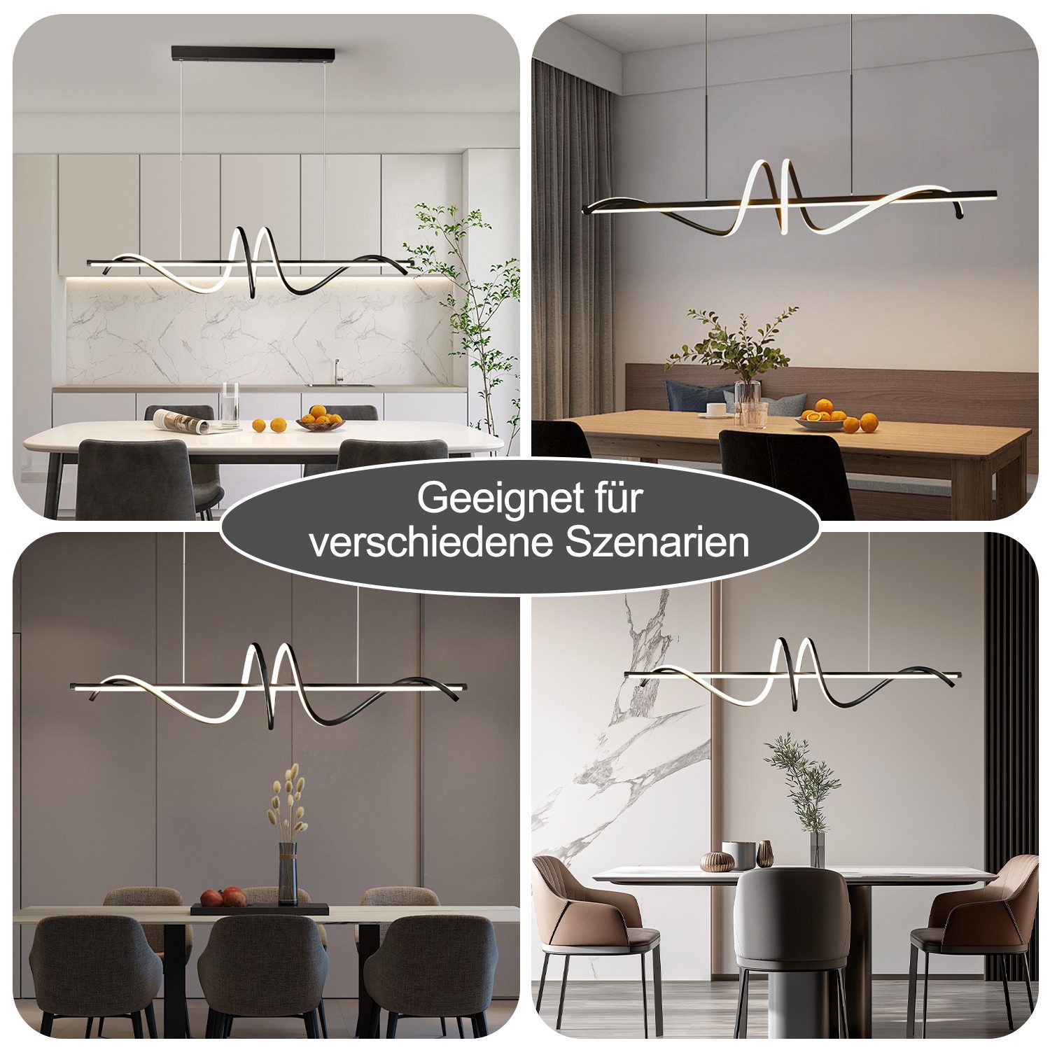 JDONG LED Deckenleuchte 90cm Moderne LED günstig online kaufen