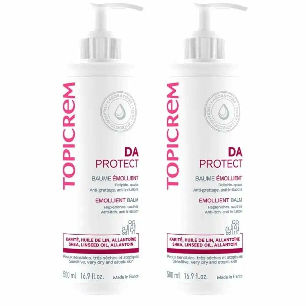 Topicrem Körperbalsam DA Erweichungsbalsam Packung 2 x 500 ml