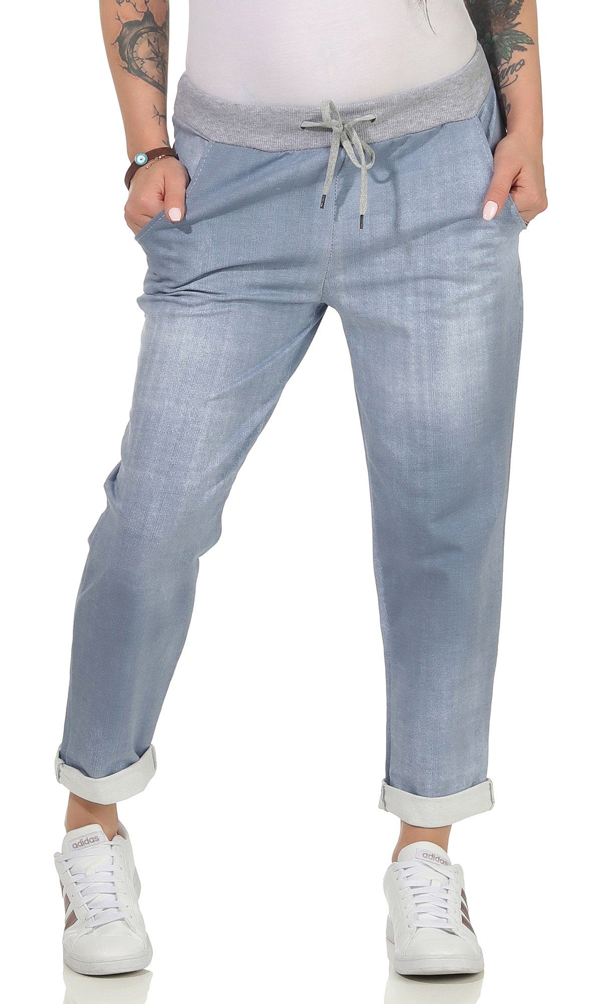 simaranda Jogginghose Damen Jogginghose 29 Hellblau Uni / One Size 36-40 günstig online kaufen